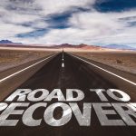 10 Steps to Overcoming Addiction and Replacing It with Healthy Habits Road to Recovery written on desert road