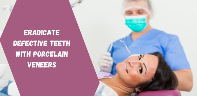 Teeth with Porcelain Veneers