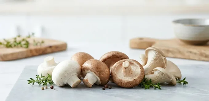This high-quality image beautifully highlights the natural ingredients discussed in the article about why you should eat mushrooms.