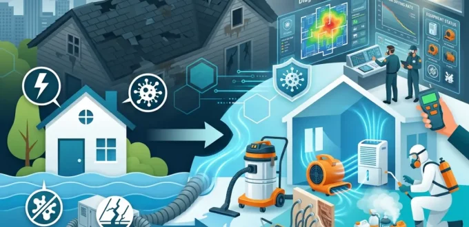 How Restoration Professionals Handle Severe Flood Damage